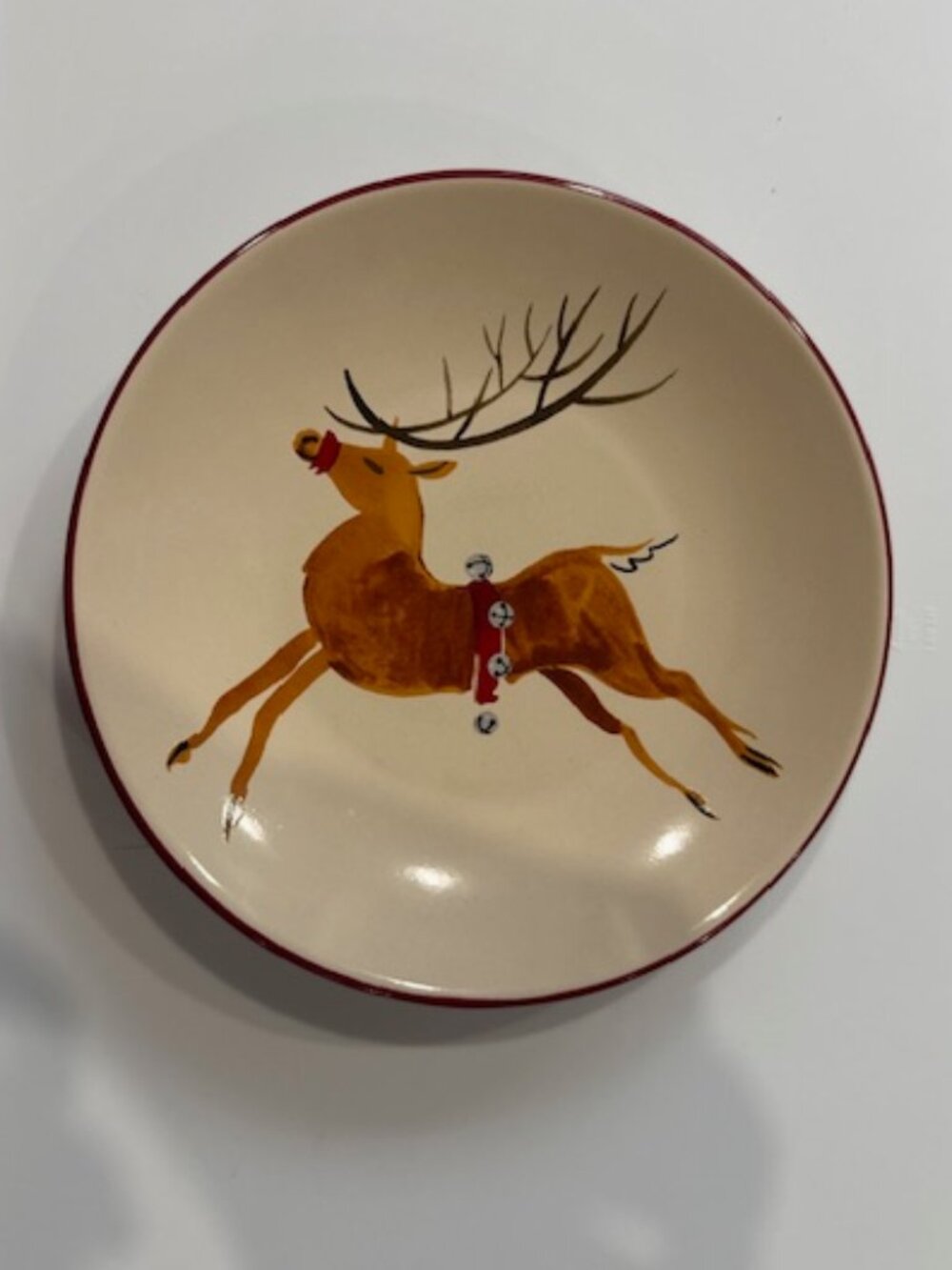 Longaberger Reindeer Plate